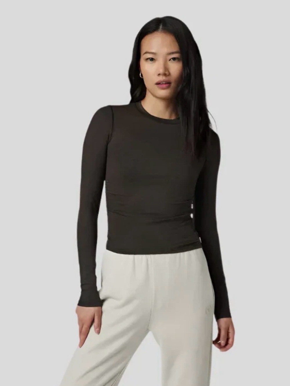 Vuori Long Sleeve Halo Ruched Tee